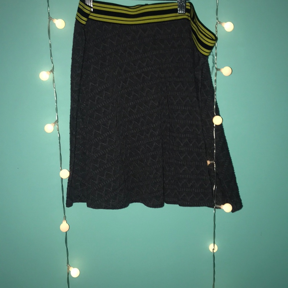 grey knit skirt